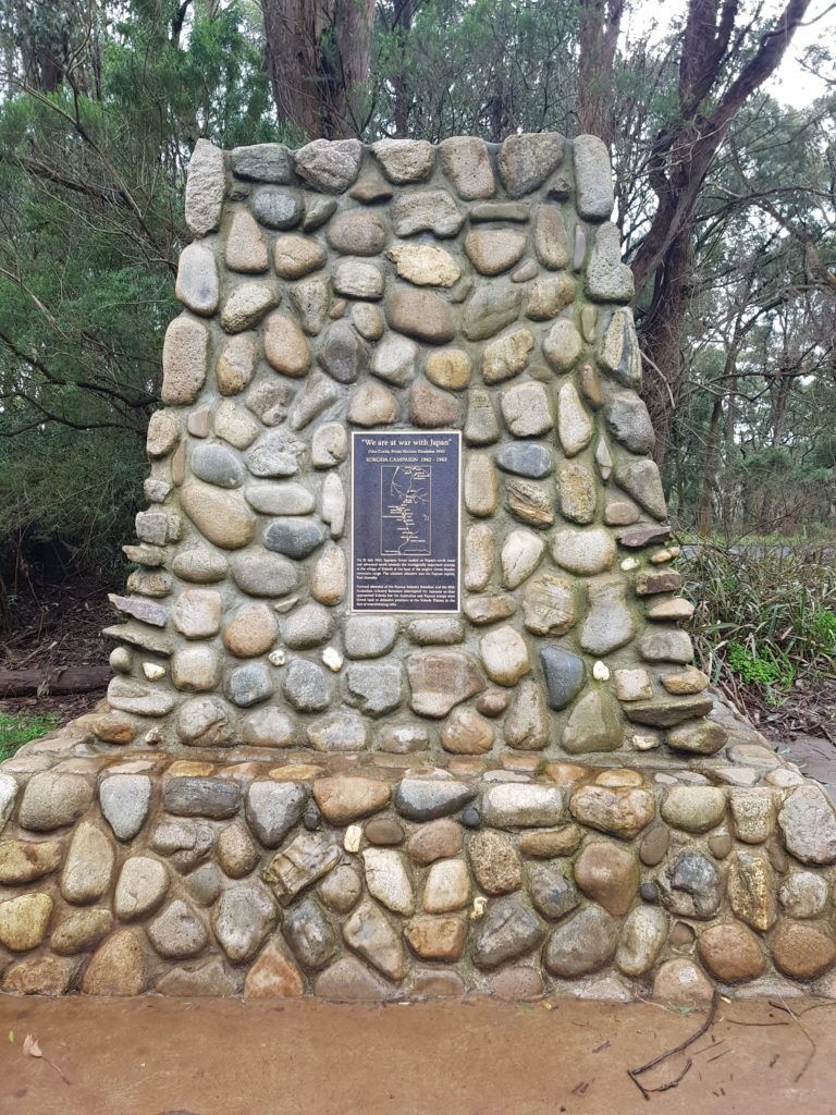 Kokoda Campaign 1942-1943 cairn at One Tree Hill Lookout Ferny Creek Victoria