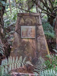 Memorial Cairn in Sherbrooke Forest