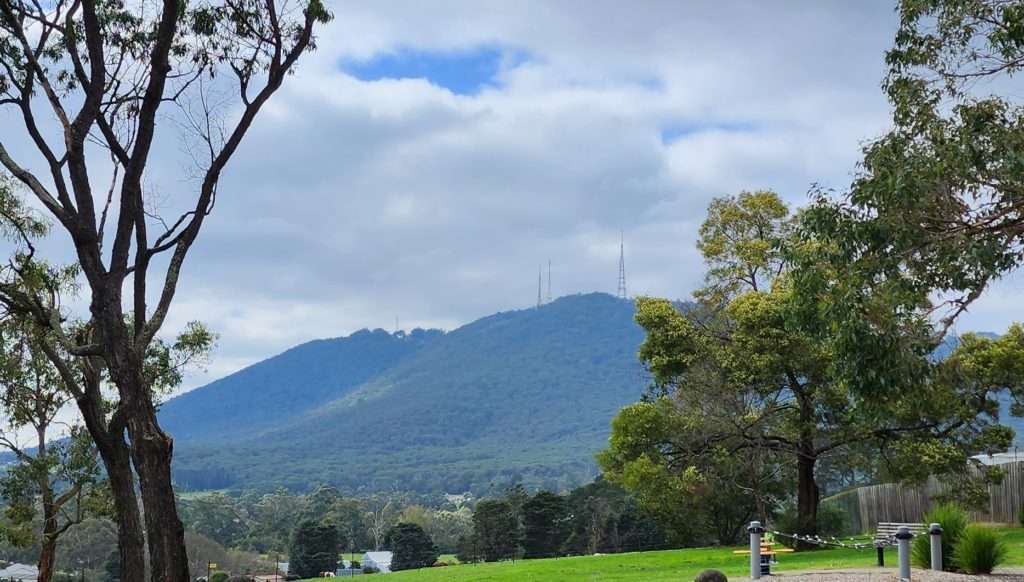 View to Mt Dandenong and the places of the Dandenong Ranges