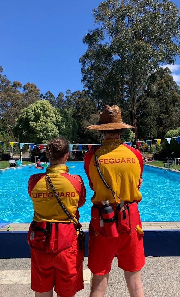 Lifeguards at Olinda Swimming Pool